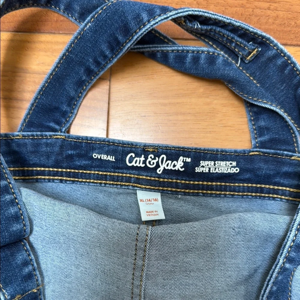 Cat & Jack Blue Modern Denim Overalls